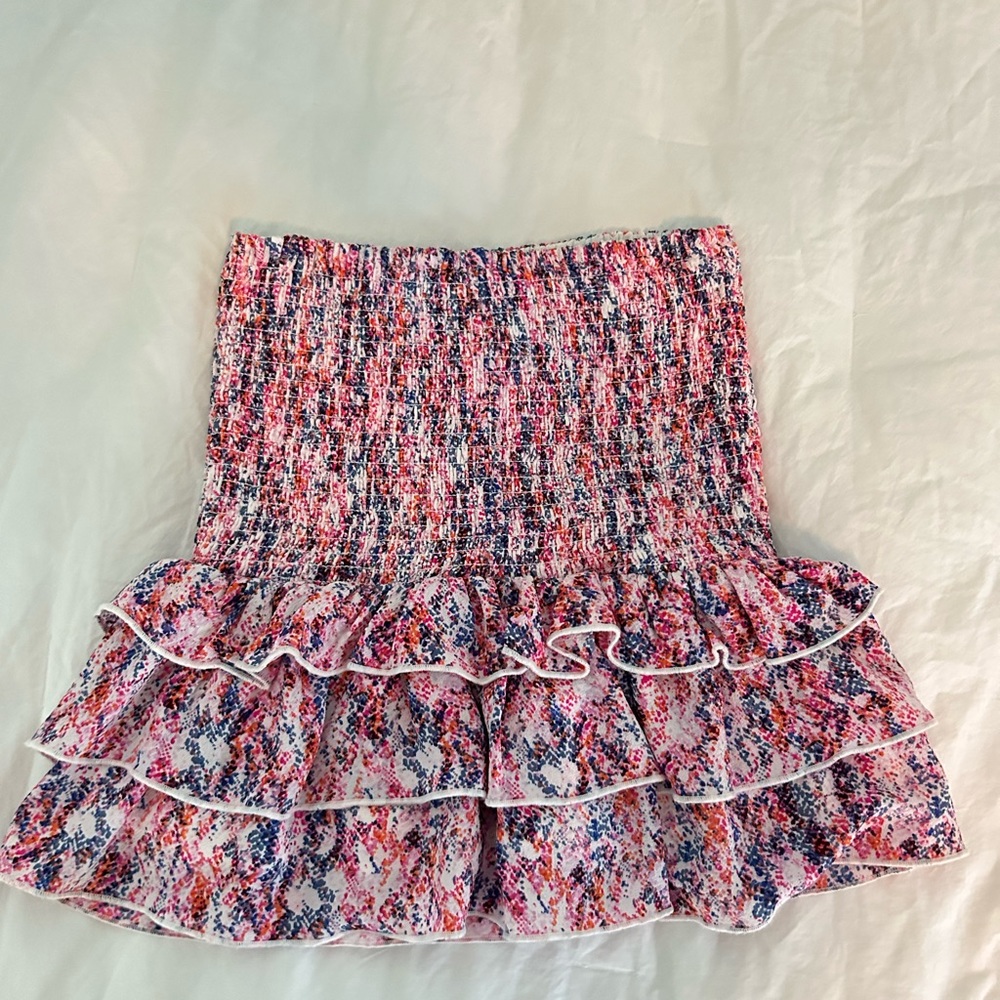 Printed Smocked Skirt